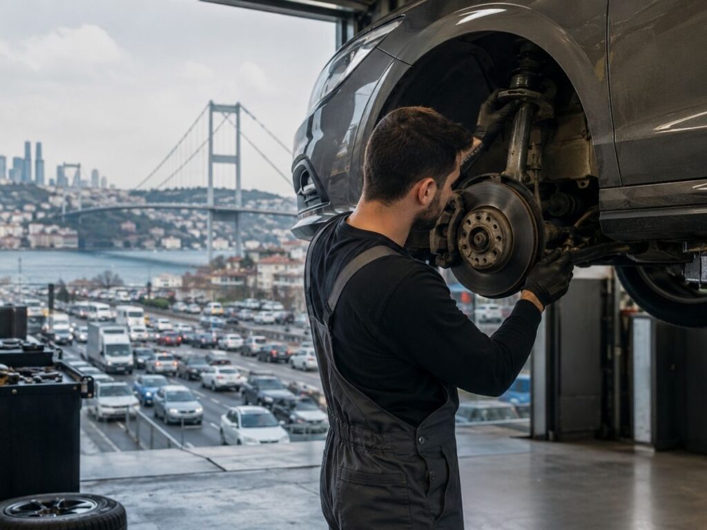 İstanbul trafiğinde araç bakımı: fren, lastik, akü, debriyaj ve süspansiyon yıpranması